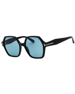 Gafas De Sol Tom Ford Romy Smoke Hex Lens En Negro Brillante