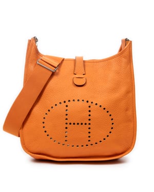 Hermès Evelyne III GM en Naranja Piel de becerro