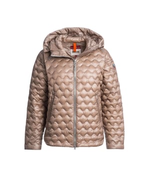 Chaqueta Beige Con Capucha Parajumpers