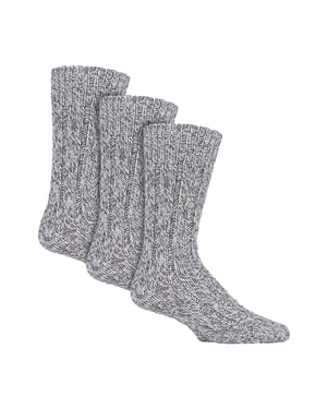 Paquete de 3 calcetas de lana para hombres | Calcetas gruesas Pennine Walker | Calcetas para senderismo al aire libre