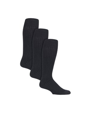 Paquete de 3 calcetines largos para hombres para Wellington al aire libre | Calcetines militares hasta la rodilla