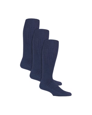 Paquete de 3 pares de calcetines largos para hombre para exteriores Wellington | Calcetines militares hasta la rodilla