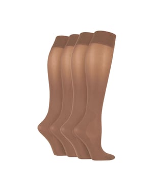 Calcetines de Compresión Graduada de 40 Denieros para Unisex - Paquete de 4 Pares – Calcetines Energizantes