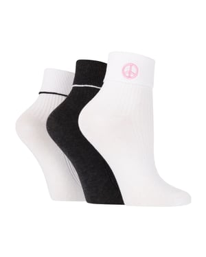 Paquete de 3 pares de calcetines de salón con costura de moda para mujeres