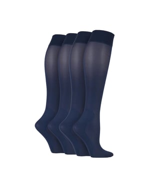 Calcetines de Compresión Graduada de 40 Denier para Unisex - Calcetines Energizantes (4 Pares)