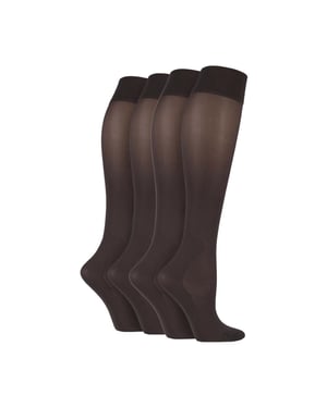 Calcetines de Compresión Graduada para Unisex de 40 Denier – Calcetines Energizantes (4 PARES)
