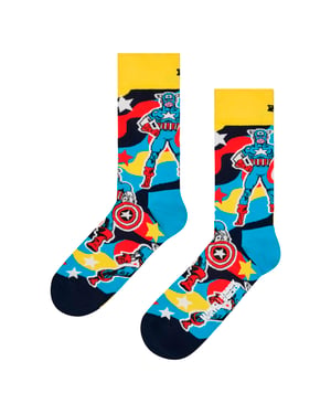 Calcetines de Novela de Capitán América para Hombres | Idea de Regalo