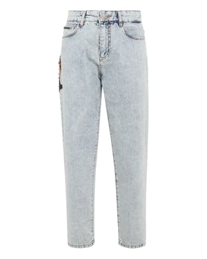 Vaqueros Mom Fit Paisley