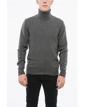 Suéter de cuello alto de cachemira gris MM4 MM14