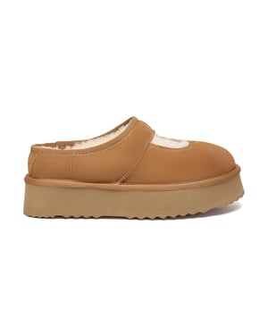 EVER AU Australia Mujeres Zapatillas de Plataforma con Plumas al Tobillo