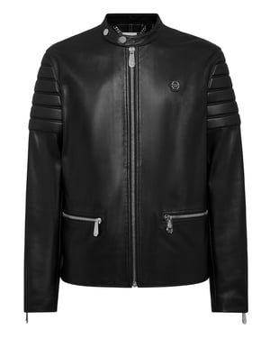 Chaqueta Moto De Cuero