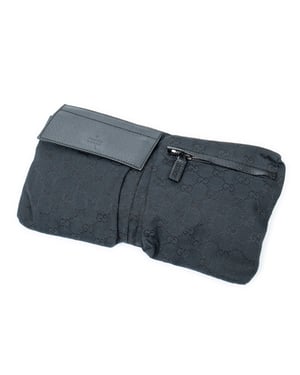 Gucci Waist Pouch  en Negro Lienzo