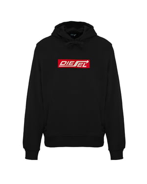 Sudadera Con Capucha Negra Con Logo De Flecha De Diesel