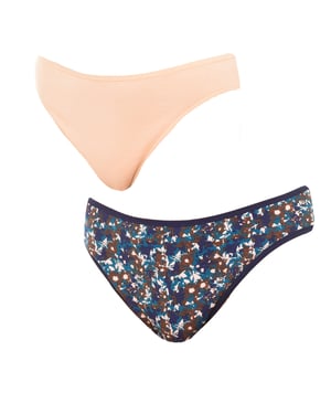 Pack-2 Braguitas Perfect Confort de algodón elástico P0A8S para Mujer