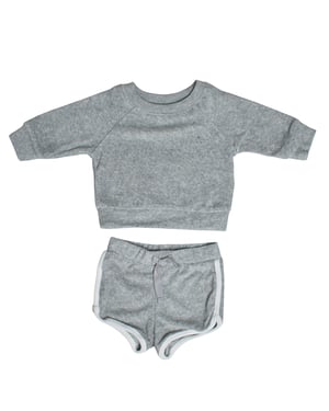 Conjunto de Sudadera y Pantalón Corto de Felpa 869467 para Bebé Niño