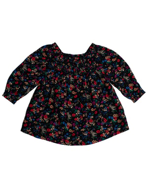 Vestido Floral Fruncido 486307 para Bebé Niña