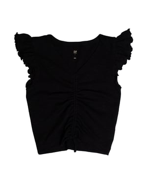 Camiseta Manga Corta con Volantes 665918 para Niña