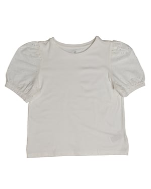 Camiseta con Mangas Abullonadas Bordadas 601395 para Niña