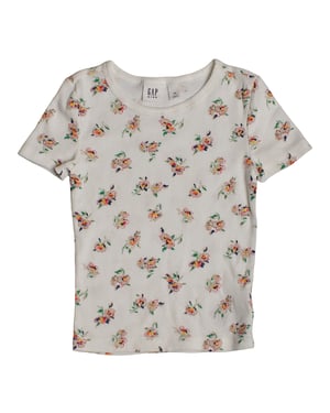 Camiseta Manga Corta de Canalé 601390 para Niña