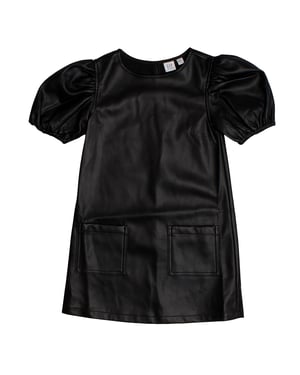 Vestido Efecto Piel con Mangas Abullonadas 786914 para Niña