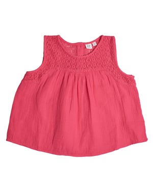 Blusa sin Mangas con Encaje 664326 para Niña