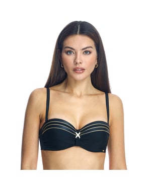 Sujetador de bikini con aros W241746B para Mujer
