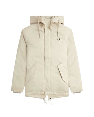 Chaqueta Parka Corta Acolchada Fred Perry Light Oyster