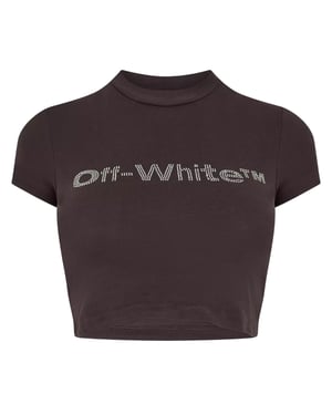 Camiseta Off-white Bling Bounce 90s Fit Gris Oscuro