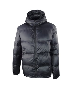 Chaqueta Con Capucha Negra Lisa Ea7
