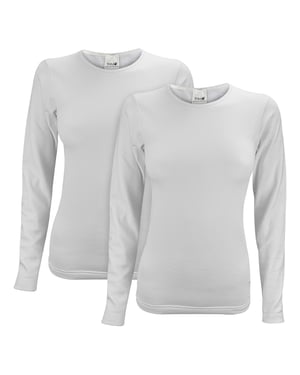 Pack de 2 camisetas térmicas de manga larga para mujer para invierno