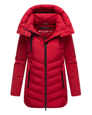 Chaqueta de invierno para mujer Marikoo Tivaa XVI con softshell y capucha desmontable