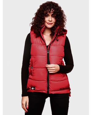 Marikoo chaleco acolchado mujer – Zarinaa ligero con capucha desmontable