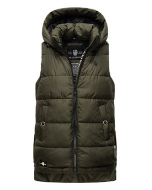 Marikoo chaleco acolchado mujer – Zarinaa ligero con capucha desmontable
