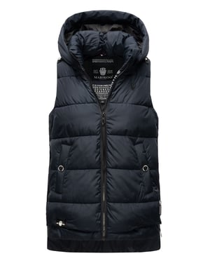 Marikoo chaleco acolchado mujer – Zarinaa ligero con capucha desmontable