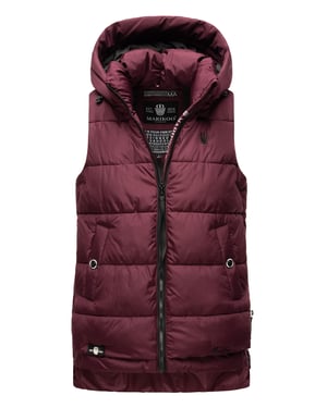 Marikoo chaleco acolchado mujer – Zarinaa ligero con capucha desmontable