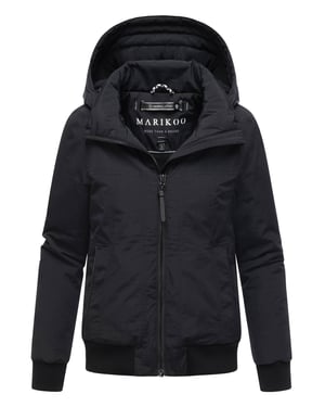 Chaqueta de invierno Marikoo Mooni 16 para mujer estilo bomber con capucha