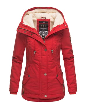 Chaqueta de invierno Marikoo para mujer con capucha y forro de borreguito