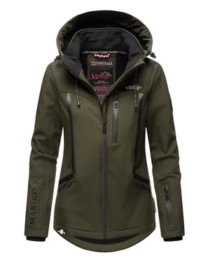 Marikoo chaqueta softshell mujer – Mount-Cho-Oyu con capucha desmontable