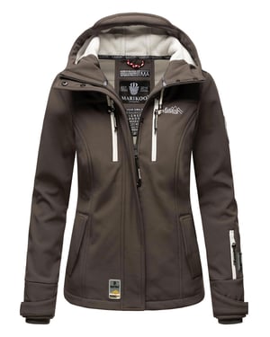 Marikoo chaqueta softshell mujer – Kleine Zicke cálida con capucha y forro polar