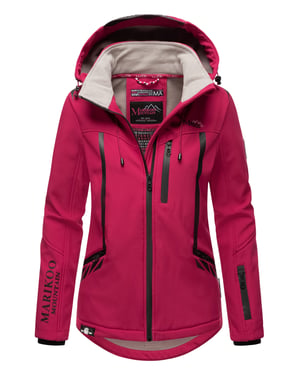 Marikoo chaqueta softshell mujer – Mount-Cho-Oyu con capucha desmontable