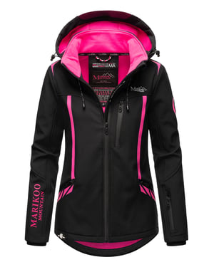 Marikoo chaqueta softshell mujer – Mount-Cho-Oyu con capucha desmontable
