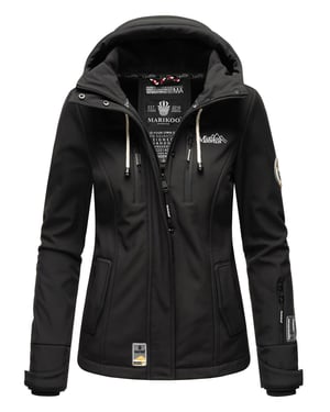 Marikoo chaqueta softshell mujer – Kleine Zicke cálida con capucha y forro polar