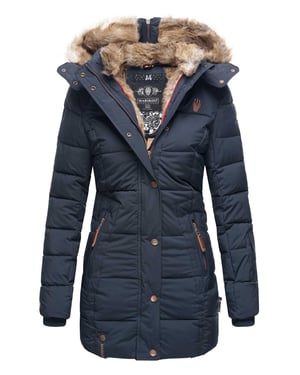 Chaqueta de invierno Marikoo para mujer con capucha y forro de pelo sintético