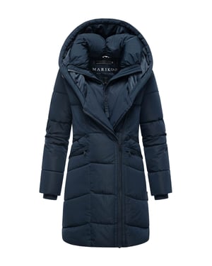 Abrigo acolchado de mujer Marikoo Virenaa con diseño de capas y forro polar