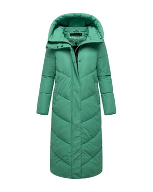 Abrigo acolchado de invierno Marikoo Ranjaa para mujer con capucha y detalles reflectantes