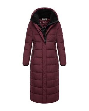 Abrigo acolchado Marikoo Pakoraa para mujer con cuello de peluche desmontable