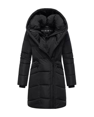 Abrigo acolchado de mujer Marikoo Virenaa con diseño de capas y forro polar