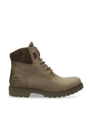 Botines Panama Jack Amur GTX C32 de piel impermeable color caqui para hombre