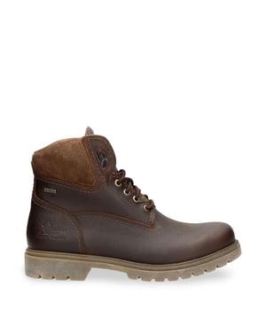 Botines Panama Jack Amur GTX C10 de piel impermeable en color castaño para hombre