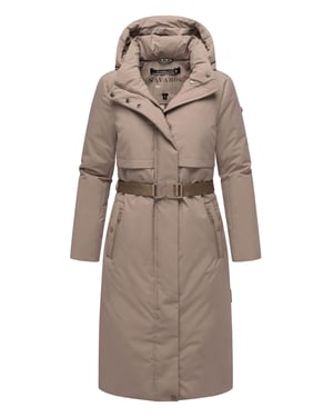 Parka de invierno para mujer WALDBUMMLER de Navahoo – impermeable y elegante con cinturón